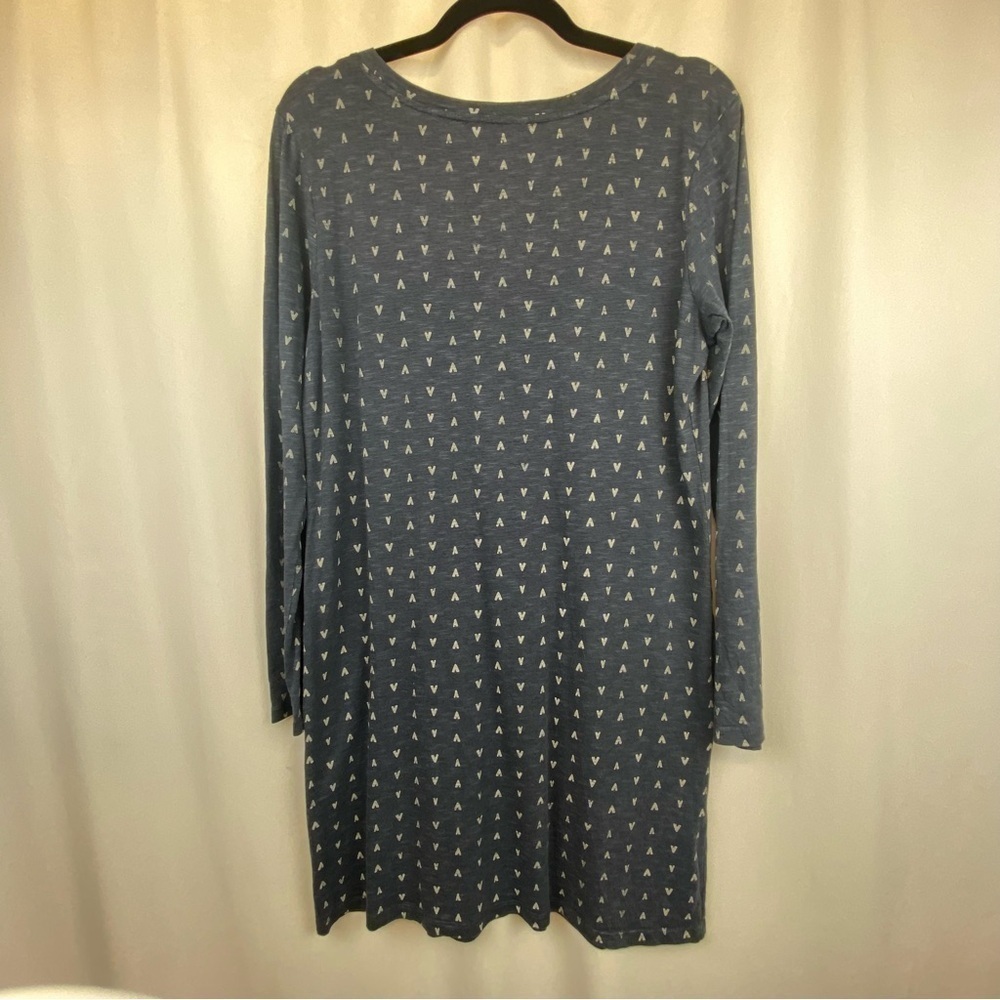 Toad & Co Windermere Long Sleeve Dress Geometric Tencel Cotton Blend Small - Picture 3 of 15